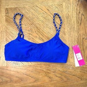 Lilly Pulitzer blue Sharona bikini top sz 8